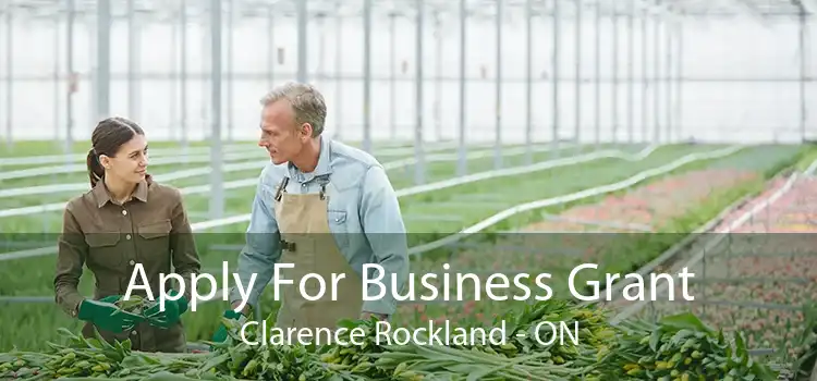 Apply For Business Grant Clarence Rockland - ON